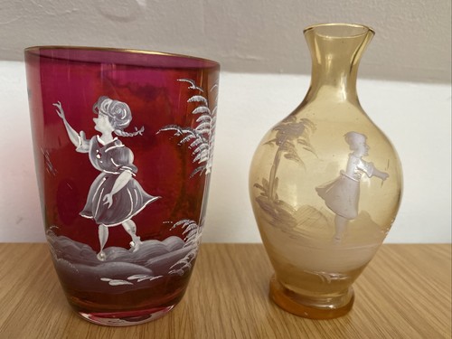Two pieces antique - antique, mary