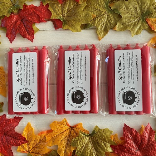 Witches red spell candles - 15,