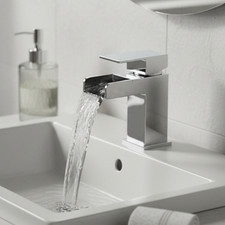 Waterfall Bathroom Tap Chrome