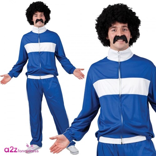 Mens blue trackie - mens, tracksuit