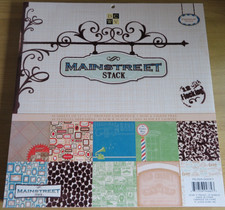 DCWV - Premium Stack - Mainstreet - 12" x 12" - 48 Sheets (12 Flocked)