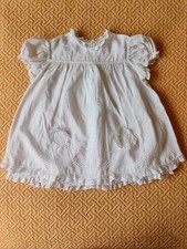 1940s VTG Baby Dress White