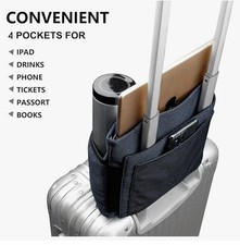 LARGERED Reusable Luggage Travel Cup Tablet Holder Attachment Drink Carrier...