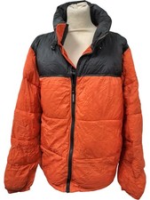 Weekend Offender Puffer Jacket Orange Black Size XL Casual T2750 JNR309