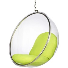 Retro Hanging Bubble Chair (Lime Green)