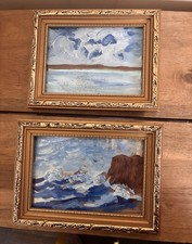 Sea Landscape In Golden Frames