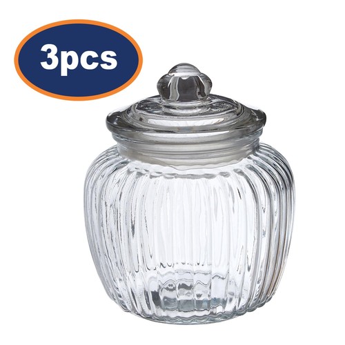 3pcs 1320ml clear - 1320ml, glass