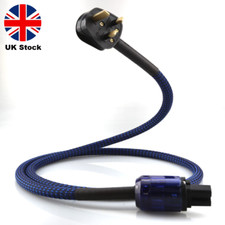 1M HiFi Mains Power Cord UK