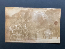 1880s albumen photo print Newby Bridge coach and four stagecoach horse drawn
