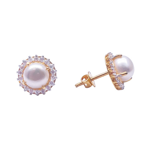 22ct yellow gold - gold, set