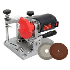 Saw blade sharpener with bench - with,