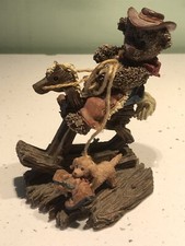 Ganz Round'em Up Cowboy Bear On Rocking Horse Cottage Collectibles CC2021