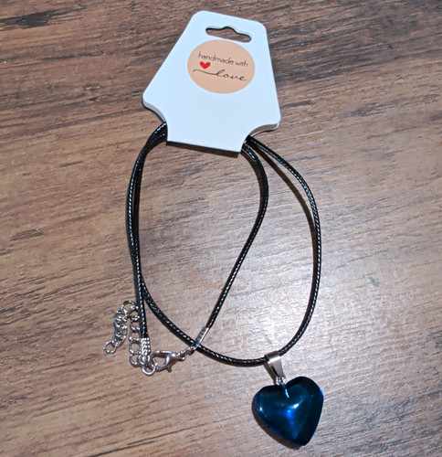 Black cord necklace - cord,