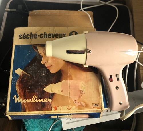 Vintage hair dryer moulinex - hair,