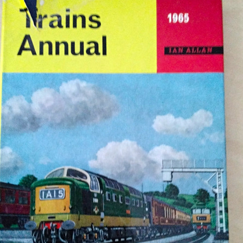 Trains annual 1965 book - book,