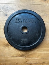 2x Ivanko Rubber-Encased Olympic Plate RUBO 35LBS