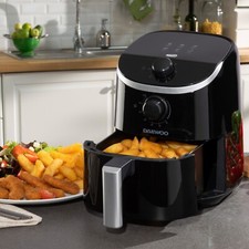 Daewoo Compact Air Fryer 2 Litre Mini Space Saving Energy Efficient Oil Free