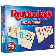 Rummikub 6-Player Game by Ideal - Classic Family Strategy Board Game Set