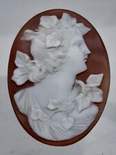 Antique Unmounted Shell Cameo Grand Tour Classical Profile 50mm 10g