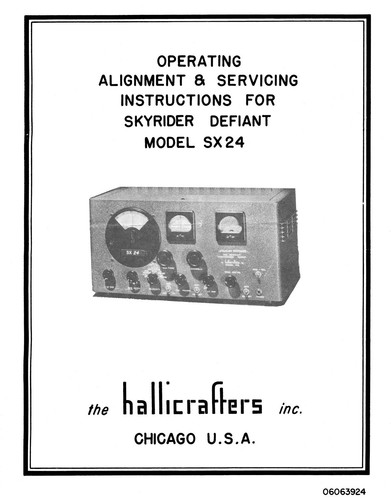 Hallicrafters sx24 - hallicrafters, sx-24