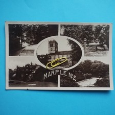 Marple (No 2), Stockport. Dan Bank, Seventeen Windows, Hall, Church Etc - RPPC