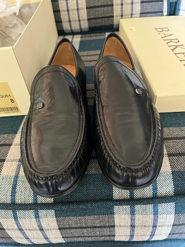 Mens barker shoes black kid - barker,