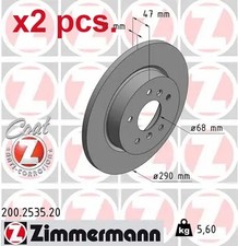 X2 PCS REAR BRAKE DISC ROTOS