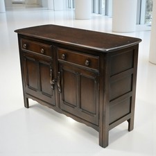 Ercol 1970s Sideboard With Cupboard  And 2 Drawers Solid Elm FREE UK Delivery