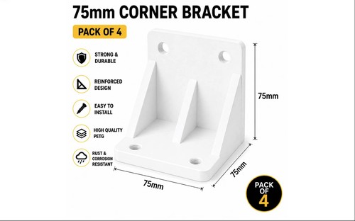 Pcs white plastic - plastic, corner