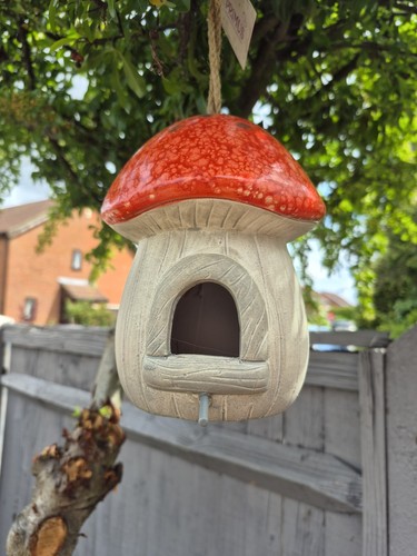 Terracotta mushroom hanging - mushroom,