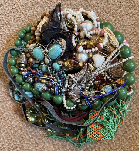 Jewellery job lot 1kg vintage - job, 1kg+