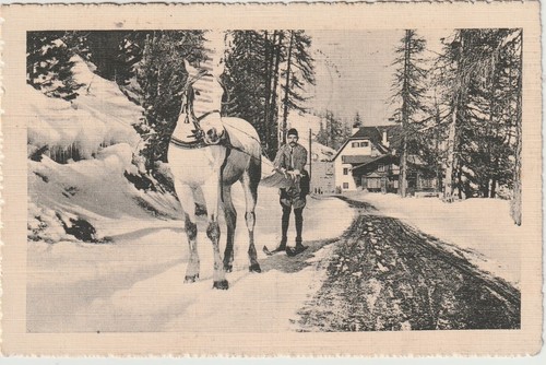 Postcard transport the snow - postcard,