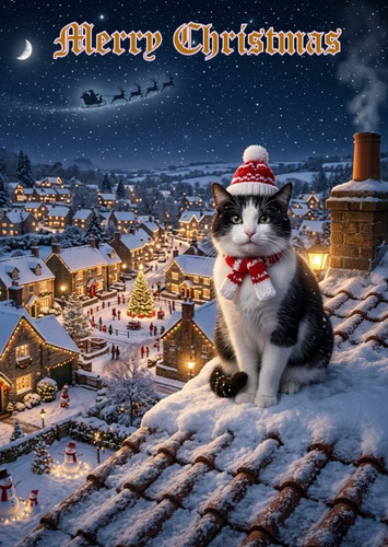 Black and white - white, cat