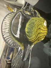 Art glass fish paperweight. Probably Ronneby Sweden