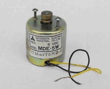 Vintage MATSUSHITA MDE-5W Electric Motor with PULLEY 6v DC for model makers etc
