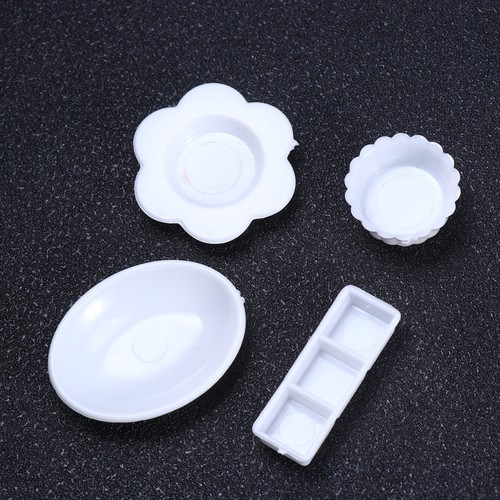 White durable mini tableware - white,