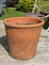 Vintage terracotta flower - terracotta,