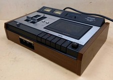 Hitachi D2330 Cassette Deck Vintage HiFi 1970s Wood Top Loader Analogue VU Tape