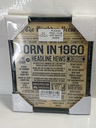 1960 poster framed - framed, uk