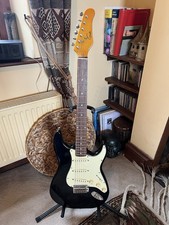 Gould Stratocaster Black Really Heavy In Great Playing Condition
