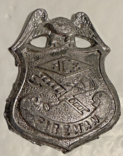 Vintage ace fireman badge - ace,