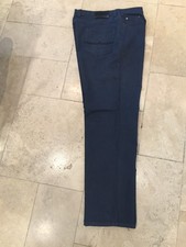 Peviani Men's Navy Blue Denim Trousers UK 40