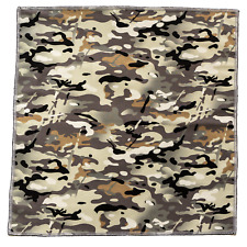 Camouflage Bandana Head band Chemo Bikers neck-tie Camo Army 100% Cotton Fabric