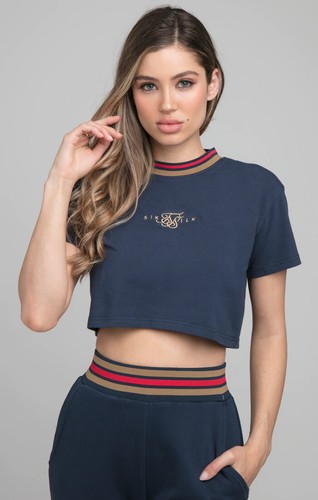 Siksilk womens navy reign crop - siksilk,