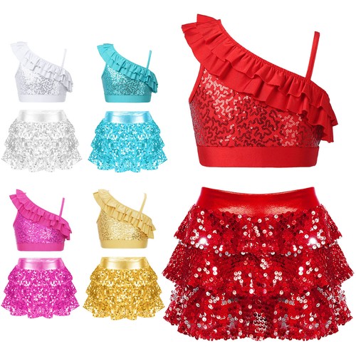 Girls sequins dance clothes - uk,