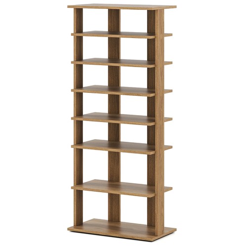 Tier double rows - shoe, rack