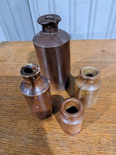Stoneware jars - jars, x4