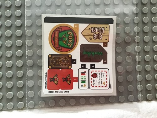 Lego christmas sticker - sticker, sheet