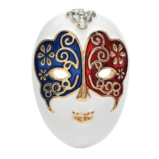 Venetian Carnival Mask Brooch