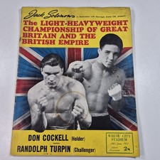 VINTAGE 1952 BOXING PROGRAMME